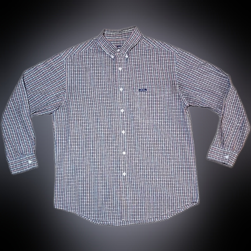 Vintage Chaps Ralph Lauren Multicolored Casual Button Down Shirt. EUC